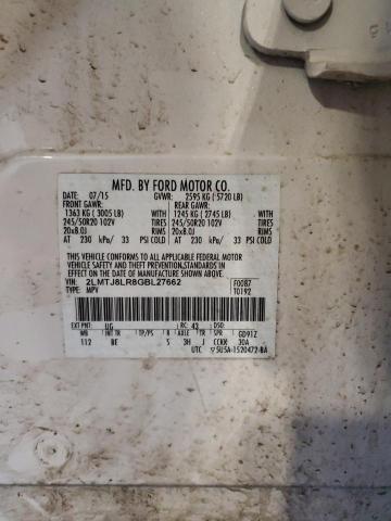 2LMTJ8LR8GBL27662 - 2016 LINCOLN MKX RESERVE Ağ foto 13