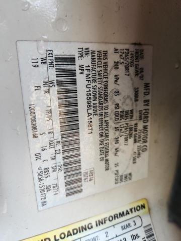 1FMFU15598LA15871 - 2008 FORD EXPEDITION XLT WHITE photo 13