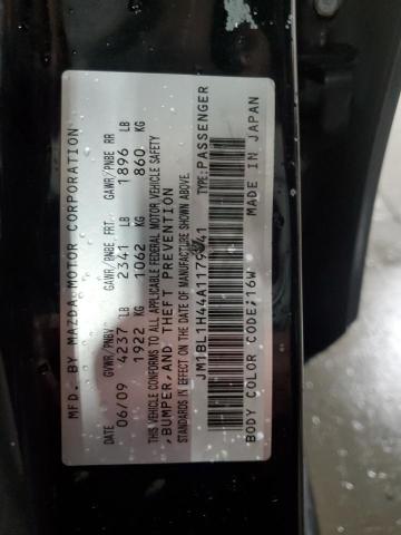 JM1BL1H44A1179541 - 2010 MAZDA SPEED 3 BLACK photo 13