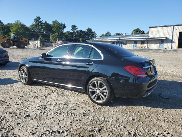 55SWF4KB8FU067484 - 2015 MERCEDES-BENZ C 300 4MATIC BLACK photo 2