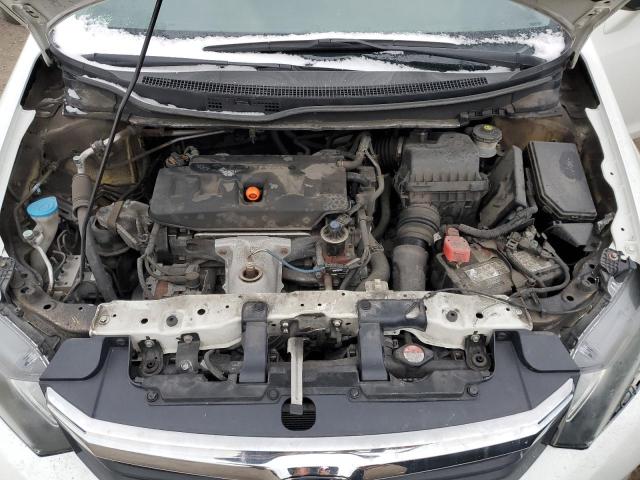 2HGFB2F97CH120806 - 2012 HONDA CIVIC EXL თეთრი ფოტო 11