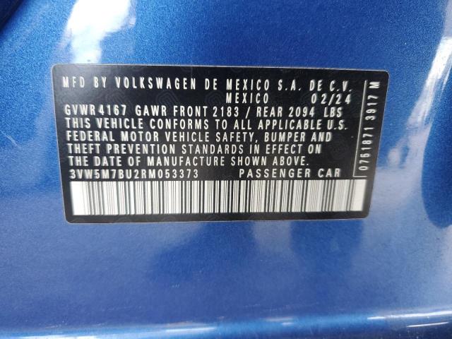 3VW5M7BU2RM053373 - 2024 VOLKSWAGEN JETTA S Mavi foto 13