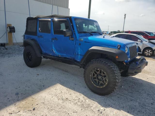 1C4BJWDG7GL176116 - 2016 JEEP WRANGLER U SPORT 蓝色 照片 4