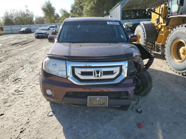 5FNYF3H52BB014456 - 2011 HONDA PILOT EXL BURGUNDY photo 5