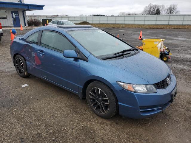 2HGFG12849H516161 - 2009 HONDA CIVIC EX BLUE photo 4