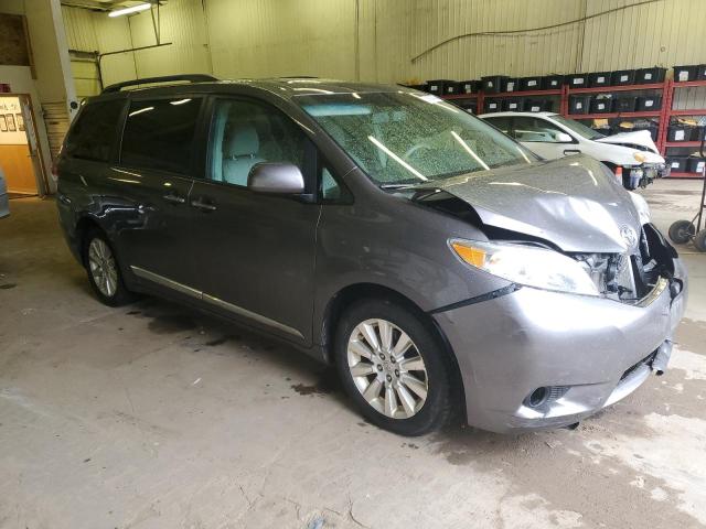 5TDDK3DC6BS028001 - 2011 TOYOTA SIENNA XLE GRAY photo 4