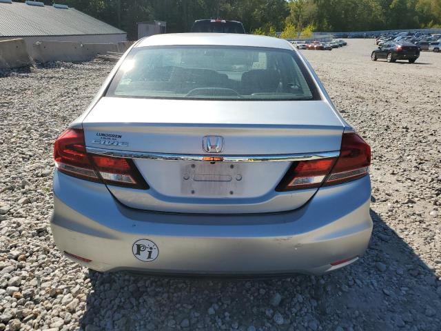 2HGFB2F55DH542006 - 2013 HONDA CIVIC LX ვერცხლისფერი ფოტო 6