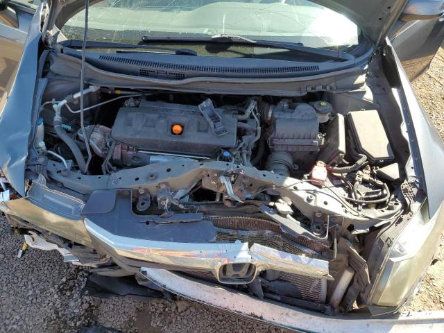 2HGFB2F55CH310679 - 2012 HONDA CIVIC LX GRAY photo 11