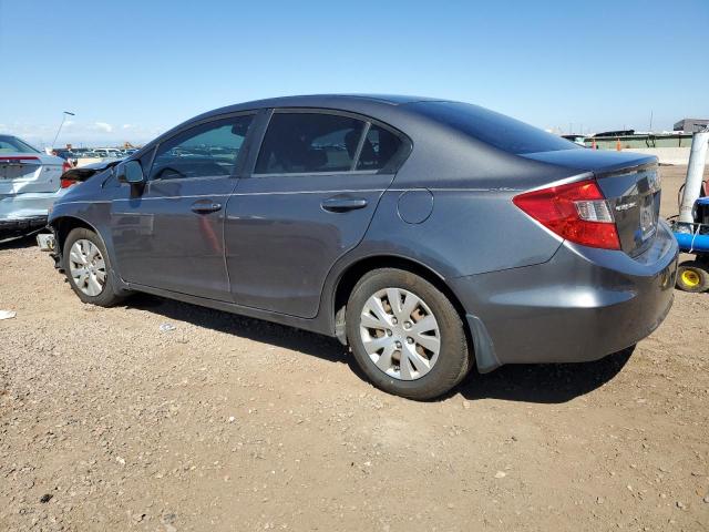 2HGFB2F55CH310679 - 2012 HONDA CIVIC LX GRAY photo 2
