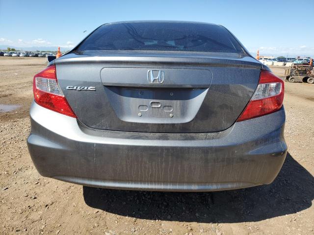 2HGFB2F55CH310679 - 2012 HONDA CIVIC LX GRAY photo 6