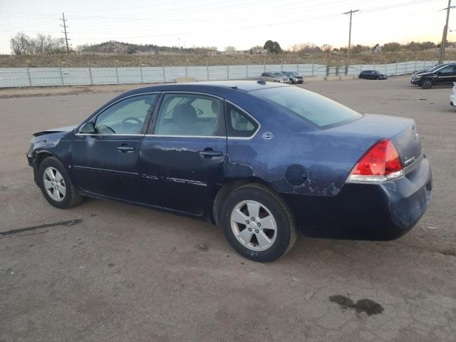 2G1WT58K579175440 - 2007 CHEVROLET IMPALA LT BLUE photo 2