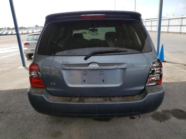 JTEDP21A740034776 - 2004 TOYOTA HIGHLANDER BASE Сірий фото 6