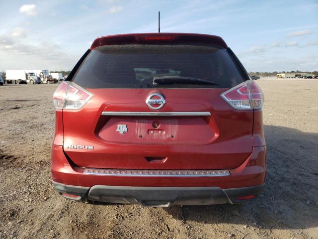 KNMAT2MT3FP555231 - 2015 NISSAN ROGUE S RED photo 6