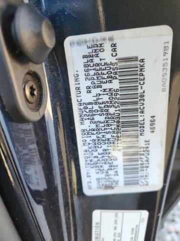 4T1BE32K03U152296 - 2003 TOYOTA CAMRY LE Կապույտ լուսանկար 12