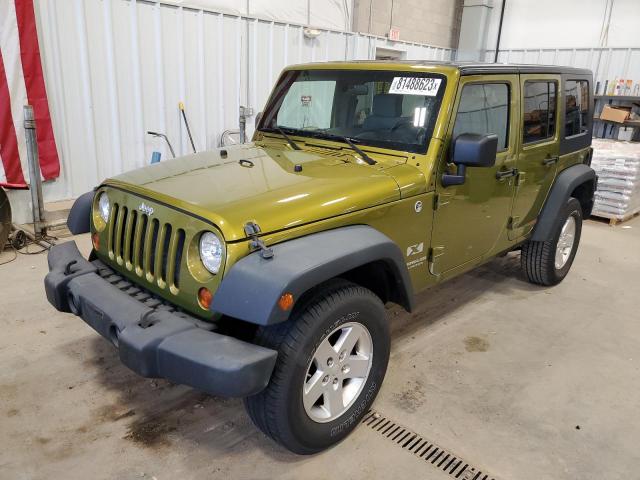 1J4GA39118L585359 - 2008 JEEP WRANGLER U X GREEN photo 1