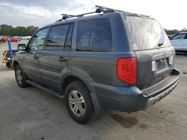 2HKYF18525H540242 - 2005 HONDA PILOT EXL GRAY photo 2