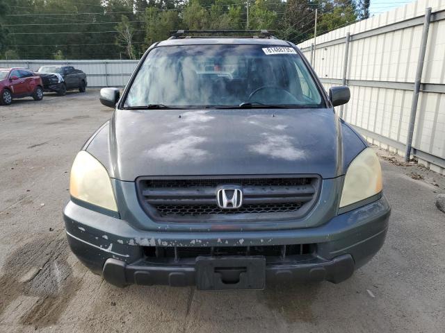 2HKYF18525H540242 - 2005 HONDA PILOT EXL GRAY photo 5
