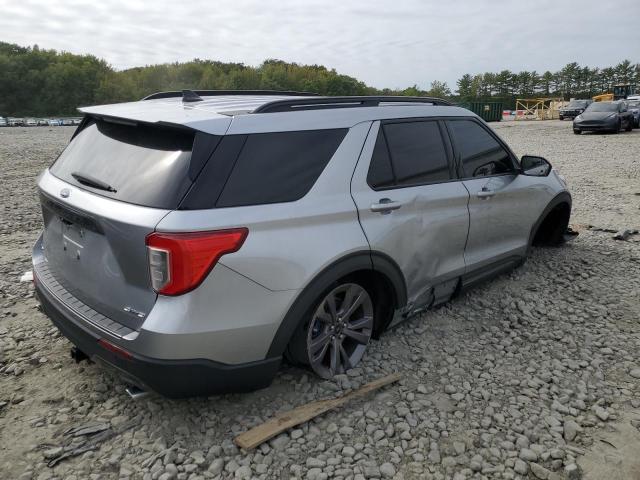 1FMSK8DH1MGC03750 - 2021 FORD EXPLORER XLT SILVER photo 3