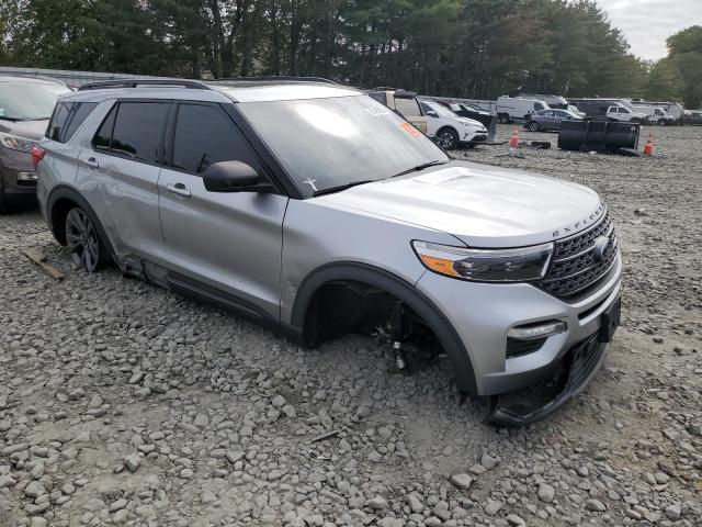 1FMSK8DH1MGC03750 - 2021 FORD EXPLORER XLT SILVER photo 4