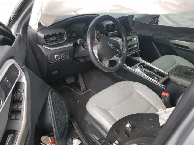 1FMSK8DH1MGC03750 - 2021 FORD EXPLORER XLT SILVER photo 8