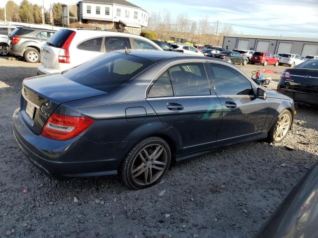 WDDGF4HB7DA825498 - 2013 MERCEDES-BENZ C 250 BLUE photo 3