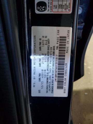 JM1BM1N76G1311817 - 2016 MAZDA 3 GRAND TOURING أزرق صورة 12