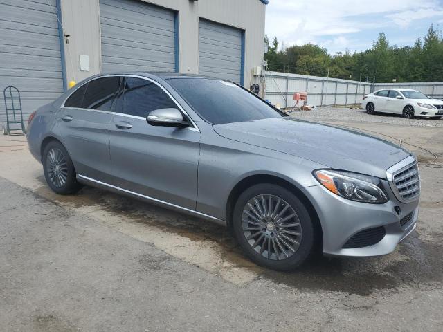 55SWF4KB4FU015432 - 2015 MERCEDES-BENZ C 300 4MATIC SILVER photo 4