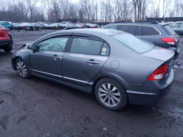 2HGFA16829H515604 - 2009 HONDA CIVIC EX GRAY photo 2