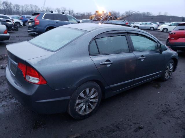 2HGFA16829H515604 - 2009 HONDA CIVIC EX GRAY photo 3