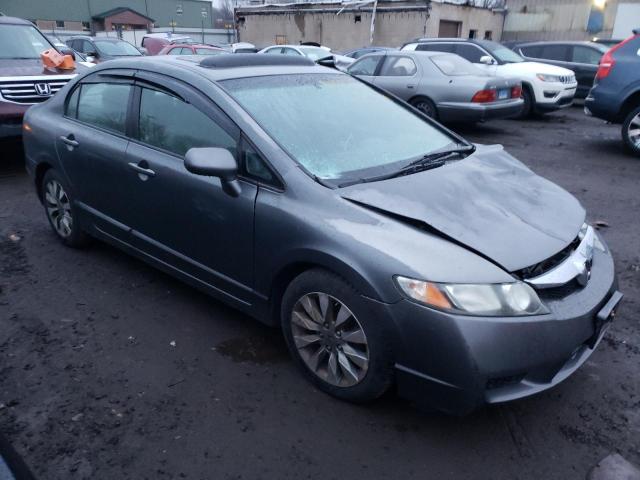 2HGFA16829H515604 - 2009 HONDA CIVIC EX GRAY photo 4