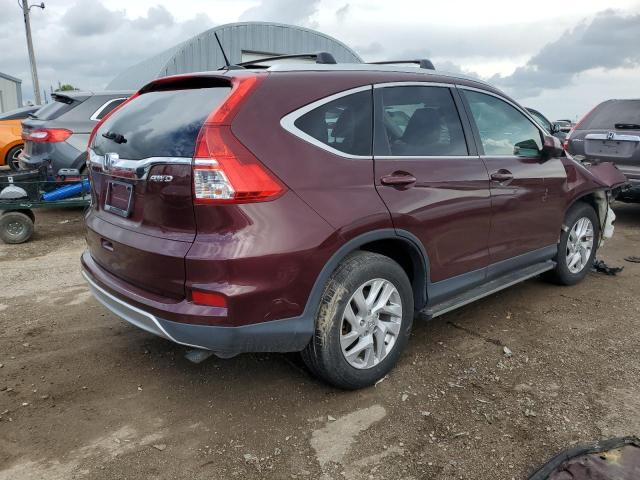2HKRM4H75FH616700 - 2015 HONDA CR-V EXL MAROON photo 3