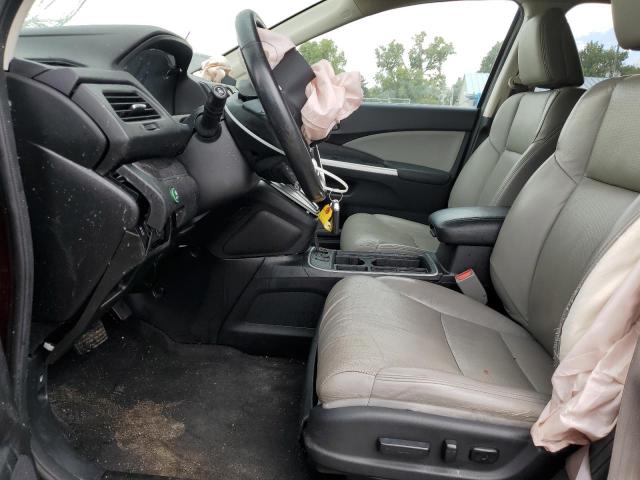 2HKRM4H75FH616700 - 2015 HONDA CR-V EXL MAROON photo 7