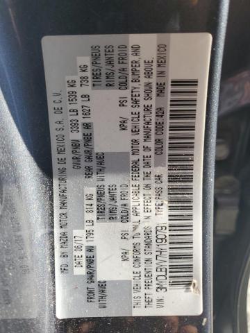 3MYDLBYV7HY190791 - 2017 TOYOTA YARIS IA GRAY photo 12