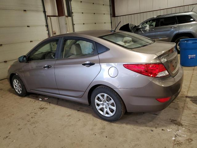 KMHCT4AE3CU115013 - 2012 HYUNDAI ACCENT GLS TAN photo 2