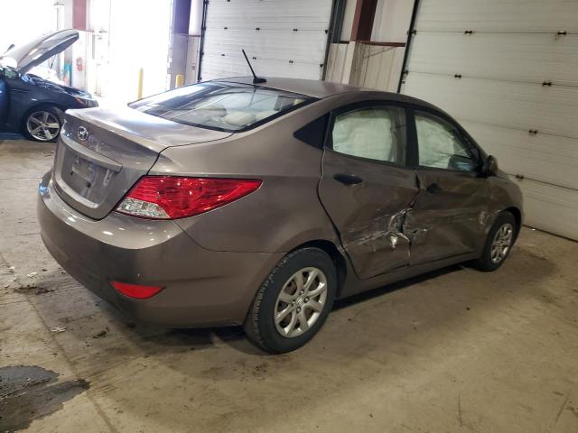 KMHCT4AE3CU115013 - 2012 HYUNDAI ACCENT GLS TAN photo 3