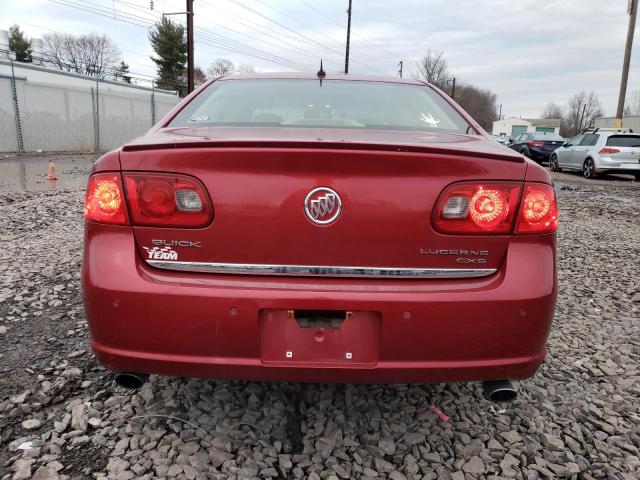 1G4HE57YX6U251764 - 2006 BUICK LUCERNE CXS RED photo 6