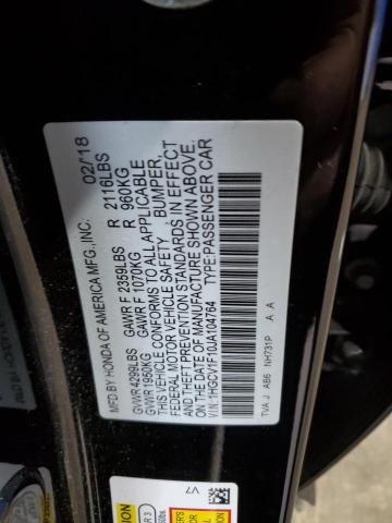 1HGCV1F10JA104764 - 2018 HONDA ACCORD LX 黑色 照片 13