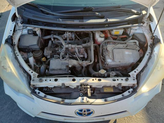 JTDKDTB30C1522017 - 2012 TOYOTA PRIUS C თეთრი ფოტო 11