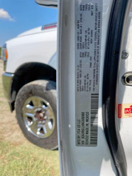 3C6UR5CLXMG606960 - 2021 RAM 2500 TRADESMAN Սպիտակ լուսանկար 10