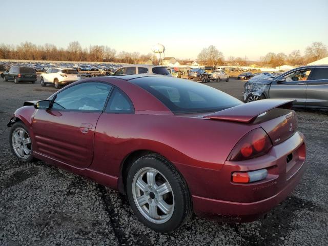 4A3AC84L2YE177837 - 2000 MITSUBISHI ECLIPSE GT BURGUNDY photo 2