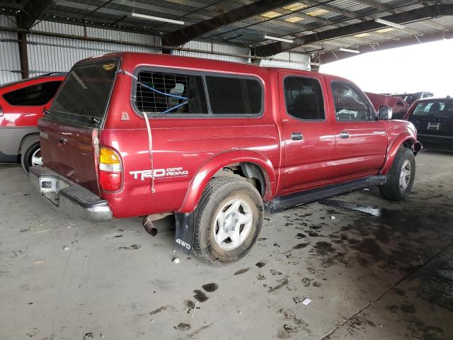 5TEHN72N83Z193217 - 2003 TOYOTA TACOMA DOUBLE CAB წითელი ფოტო 3