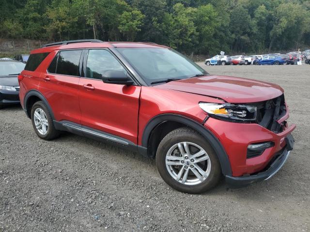 1FMSK8DH2MGA25802 - 2021 FORD EXPLORER XLT Червоний фото 4