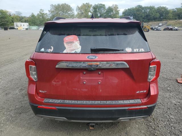 1FMSK8DH2MGA25802 - 2021 FORD EXPLORER XLT Червоний фото 6