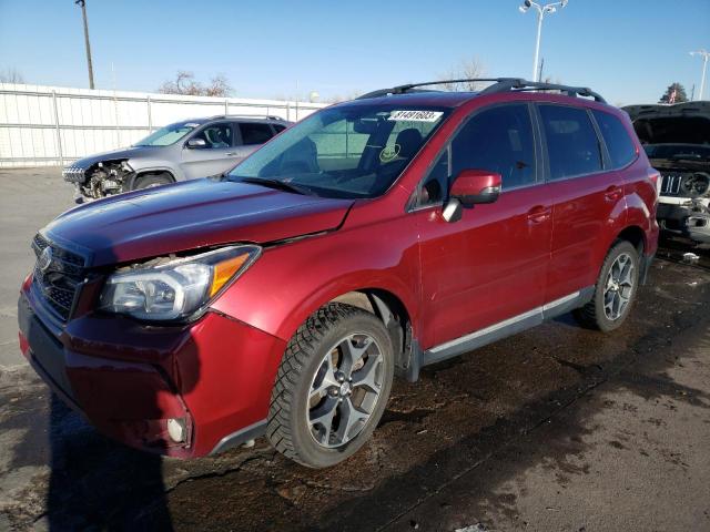 JF2SJGWC4FH490907 - 2015 SUBARU FORESTER 2.0XT TOURING RED photo 1