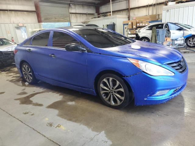 5NPEC4AB5DH770465 - 2013 HYUNDAI SONATA SE Bleu photo 4