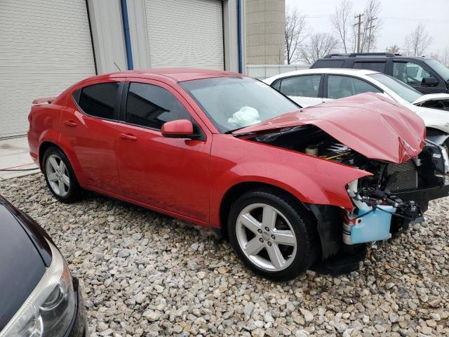 1C3CDZCB4CN137263 - 2012 DODGE AVENGER SXT RED photo 4