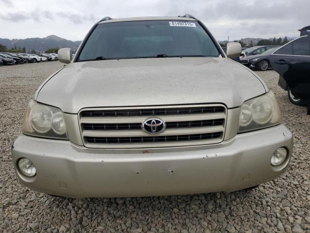 JTEHF21A310003704 - 2001 TOYOTA HIGHLANDER BEIGE photo 5