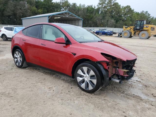 7SAYGDEEXNF536217 - 2022 TESLA MODEL Y RED photo 4