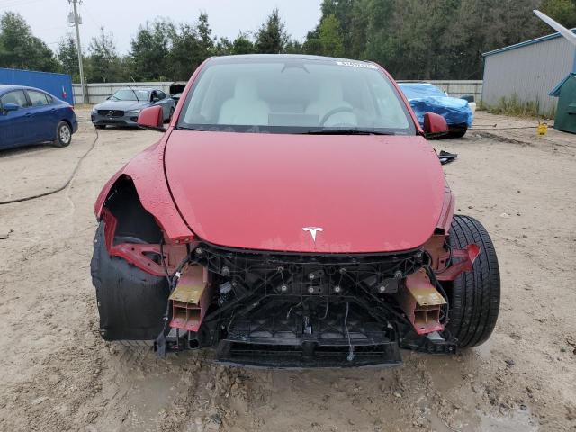 7SAYGDEEXNF536217 - 2022 TESLA MODEL Y RED photo 5