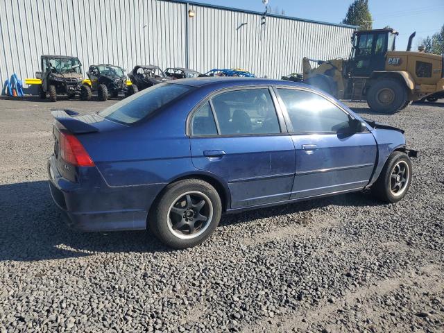 JHMES16554S001288 - 2004 HONDA CIVIC LX BLUE photo 3
